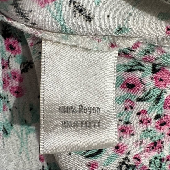 NWT Lauren Conrad Floral SundressHeart Shaped Open Back Sz 8 Pink White Easter - Picture 14 of 16